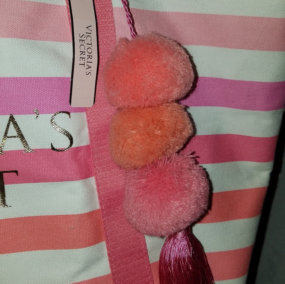 Victoria's Secret canvas open tote bag. - Picture 6 of 8